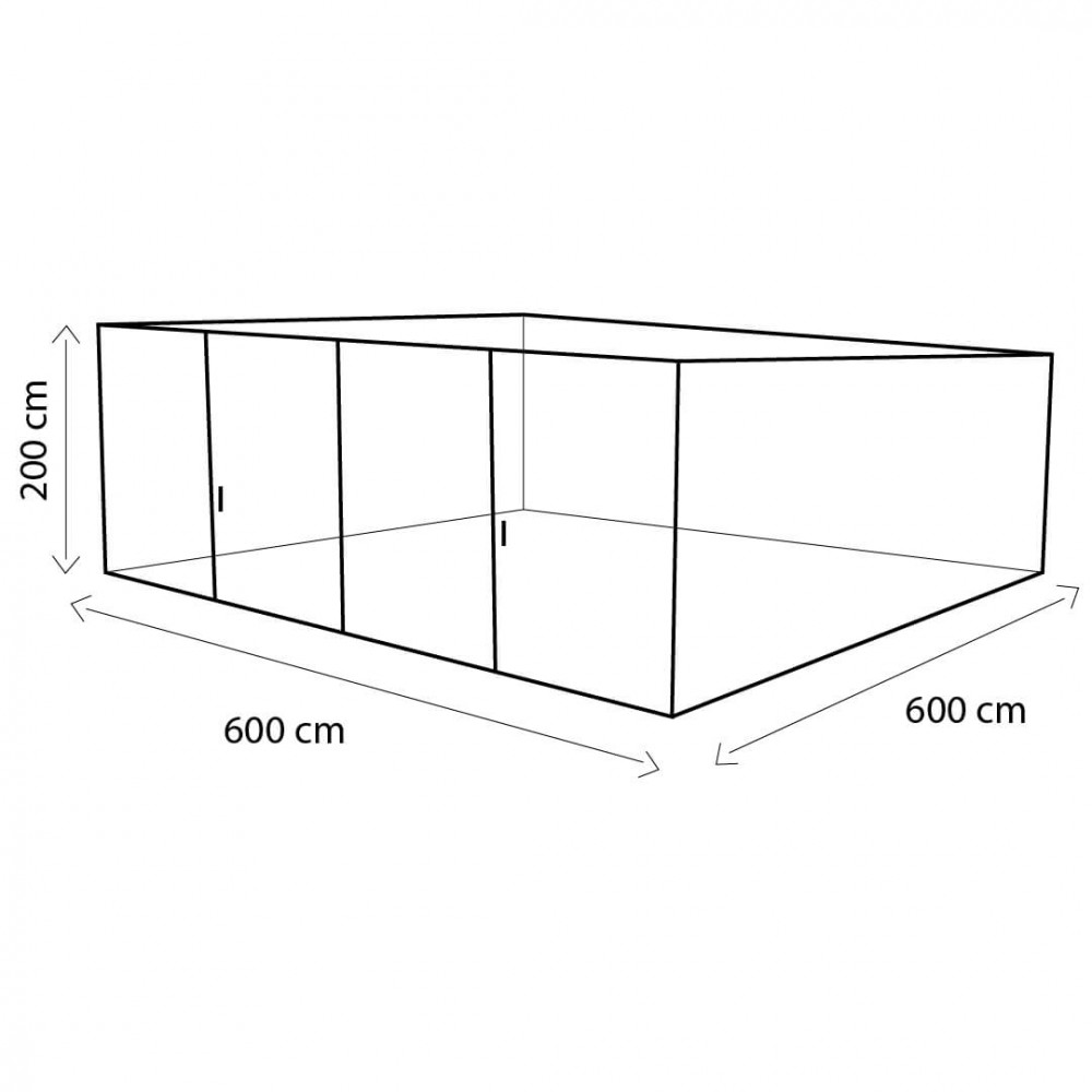 Doppelblechgarage 6x6