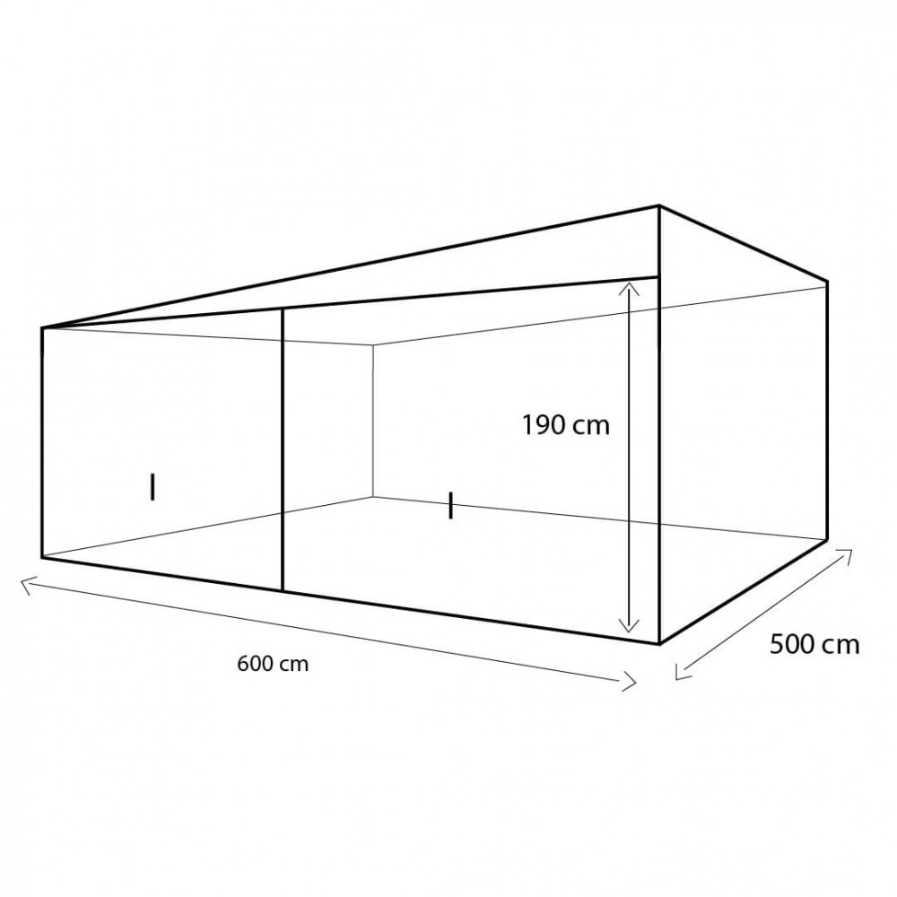 Doppelgarage aus Blech mit Schwingtor 6x5