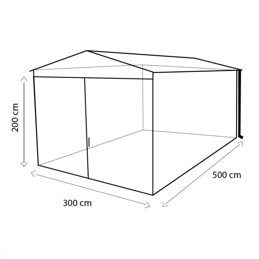 Fertiggarage mit Flügeltor 3x5