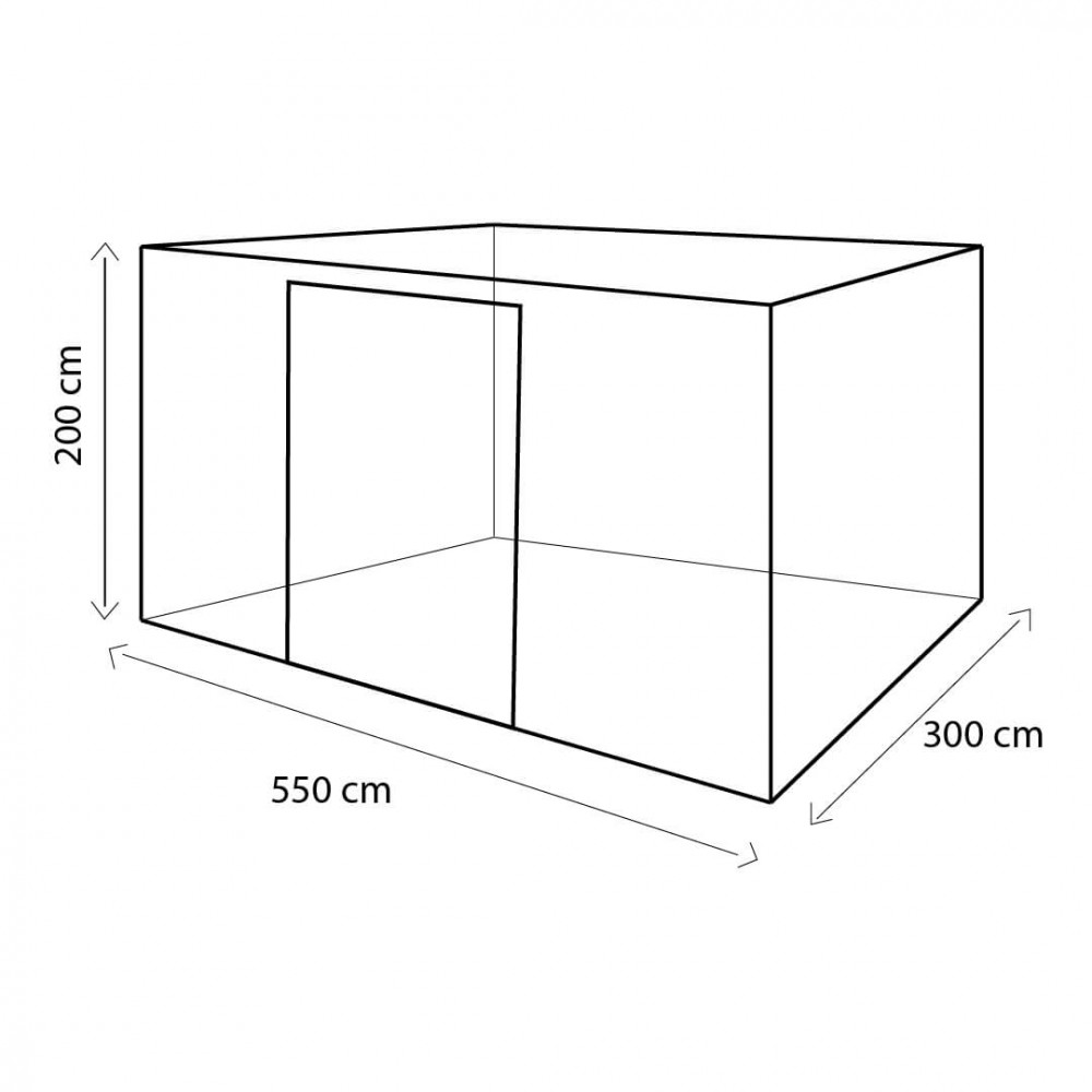 Metall Gartenhaus Holzoptik 5,5x3