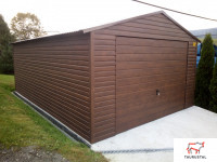 Blechgarage holzähnlich 4x6