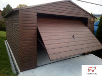 Blechgarage Holz Optik 4x6