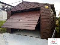 Metall-Garage Holzoptik 4x6